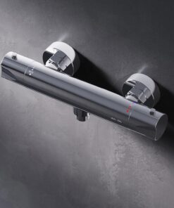 Thermostat AM.PM Hit FTA40000 Chrom Duschthermostat Verbrühschutz 38℃ Brausearmatur Brausethermostat Brausterrmostat