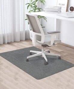 PERMUST Bürostuhl Unterlage, Kratzfest Bodenmatte für Hardböden, schreibtischstuhl Unterlage Laminat 90x120 cm Dunkelgra