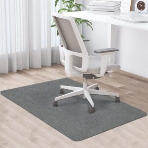 PERMUST Bürostuhl Unterlage, Kratzfest Bodenmatte für Hardböden, schreibtischstuhl Unterlage Laminat 90x120 cm Dunkelgra