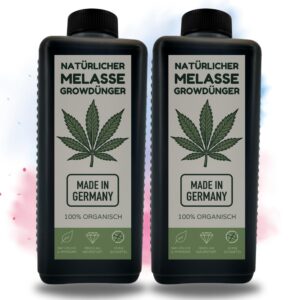 2L Melasse Grow Dünger Made in Germany - Ideal für leckere große Blüten in Growbox & Outdoor - Zusatzdüngemittel