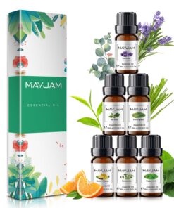 MAYJAM Ätherische Öle Set 6 x 10ml, Rein Naturreine Duftöle für Diffusion und Aromatherapie, Geschenkset für Duftliebhab