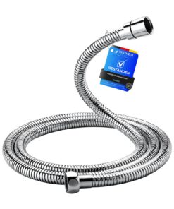 IBERGRIF Duschschlauch 1,7 m - Flexibler Edelstahl Brauseschlauch, Knickfest & Leckfrei | Universal ½ Zoll | Ersatz Dusc