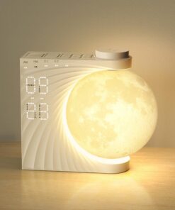**Tageslichtwecker mit Doppelalarme und Schlummerfunktion für Wohnzimmer** | **NaturSonnenWecker mit 10 Naturgeräuschen