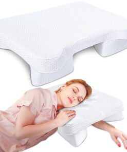 SAHEYER Sommerkissen mit Armloch, antischmerzigen Memory Foam, Multi-Angle Armholes, perfekt für antischmerzigen Schlaf