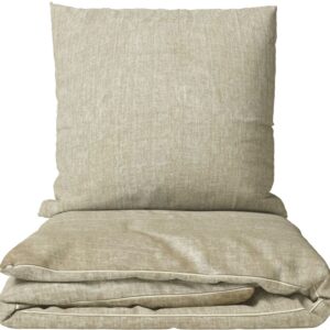 Leonado Vicenti 4teiliges Bettwäsche Set Beige Microfaser Reißverschluss Schlafzimmer
