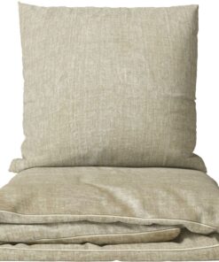 Leonado Vicenti 4teiliges Bettwäsche Set Beige Microfaser Reißverschluss Schlafzimmer