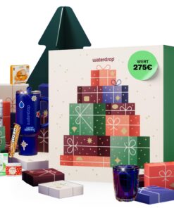 Waterdrop® & Friends Adventskalender 2025 XXL – Schultertaschenförmig mit Purelei, Roho, KoRo, feschi & NEOH –Exclusive