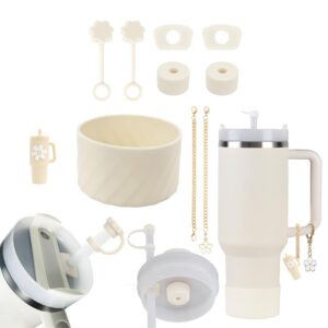 Esshogo Stanley Cup Zubehör Set für 1,2l und 850 ml, Stanley Cup Strohhalme Abdeckung, Trendige Stanley Cup Accessories