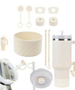 Esshogo Stanley Cup Zubehör Set für 1,2l und 850 ml, Stanley Cup Strohhalme Abdeckung, Trendige Stanley Cup Accessories