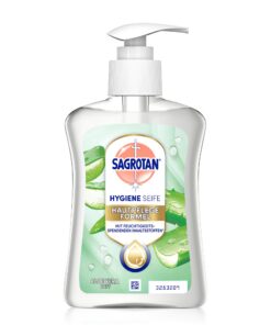 Sagrotan Aloe Vera Feuchtigkeitsspendende Handseife – Stark gegen Bakterien – 1 x 250 ml