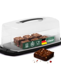 Novaliv Kuchen-Transportbox: Aufbewahrungsbox mit Deckel zur Sicherheit deiner Torten, Tortentransport mit Tortenglocke,