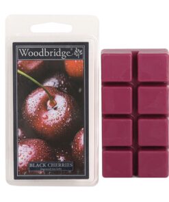 Woodbridge Duftwachs-Melts Black Cherries für Dein Wohnzimmer mit 68g Duftwachswürfeln und 10h Duftdauer