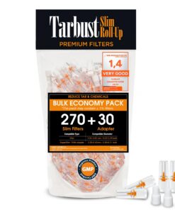 Tarbust Slim 270+30 ZigarettenfilterAufsatz - Für Raucher mit Präzisionsanforderungen - Feinster Filter für eine optimal