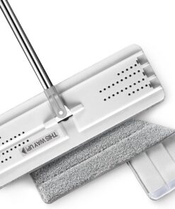 JOYMOOP Mikrofaser Bodenwischer für professionelle Reinigungshaft, Flacher Wischmopp mit waschbaren Pads, ideal für Fami
