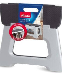 Vileda Tritthocker Klappbar 23cm 150kg - Anti-Rutsch für Erwachsene & Kinder