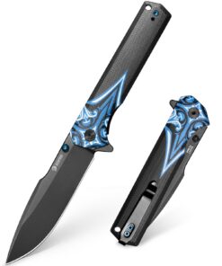 NedFoss BEAST Klappmesser, D2-Stahl Klinge für Outdoor-aktiv und Sammler, Premium Liner Lock & Kugellager, Geschenkidee