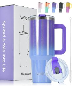 WATERSY Doppelwandiger Edelstahl Thermobecher für Kaffee und Tee zu Go | WATERSY Vakuumisolierter Thermo Tumbler 40oz f