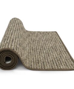 KARAT Teppich Läufer Geneva - Flurteppich auf Maß - Meterware - Küche & Wohnzimmer - Hellbraun (67 x 250 cm) KARAT Tep