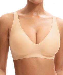 OEKO-TEX STANDARD 100 BH-Damen-Ohne-Bügel-BHS-V-Ausschnitt | Bequemer Klassischer BH-Damen-Ohne-Bügel-BHS-OEKO-TEX | Da