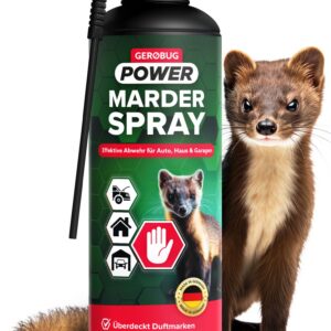 Gerobug Auto Marderspray 400 ml - Marderschreck Auto Motorraum - Langanhaltende Marderabwehr mit verbesserter Formel