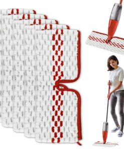 Vileda Spraymax Sprühwischer Ersatzbezug Set 5 Stück, Wiederverwendbar für Wischmopp, Reinigung Pads für Hartböden