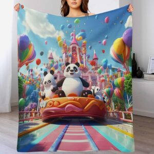 Freizeitparks Superweiche Flauschige Warme Mikrofaser Wohndecke Für Schlafcouch 130x150cm