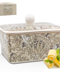 The Leonardo Collection William Morris Weihnachts-Butterdose | spülmaschinenfeste Butterdose mit Deckel | frische Butter