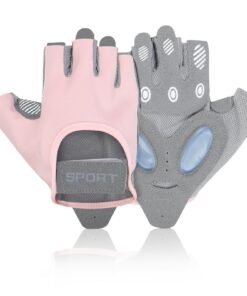 Fitness Handschuhe Damen, Rutschfester Silikon Gym Gloves, Trainingshandschuhe für Sportliebe Damen Fitness Handschuhe D