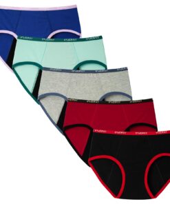 INNERSY Menstruations Unterwäsche Mädchen Leichte Blutung Baumwoll Unterhosen 10-16 Jährige 5 Pack OEKO-TEX