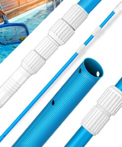 Tillvex Pool Teleskopstange 1,20-3,60m | Aluminium Poolstange | Für Poolreinigung 3-teilig (Blau) Tillvex Pool Telesko
