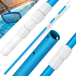 Tillvex Pool Teleskopstange 1,20-3,60m | Aluminium Poolstange | Für Poolreinigung 3-teilig (Blau) Tillvex Pool Telesko