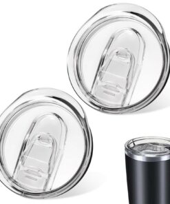 Dinghaole 20oz Skinny Tumbler Ersatzdeckel,Slim Becher Schiebedeckel für Reisebecher, aus Auslaufsicheren Kunststoff, In