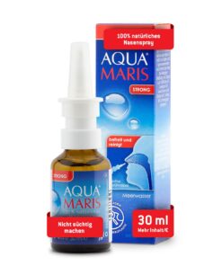 Aqua Maris Strong Nasenspray 30 ml, 100% natürliches Meerwasser, Erwachsene I Kinder I Schwangere und Stillende Mütter I