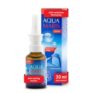 Aqua Maris Strong Nasenspray 30 ml, 100% natürliches Meerwasser, Erwachsene I Kinder I Schwangere und Stillende Mütter I