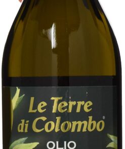 Le Terre di Colombo - 100 % italienisches Extra Olivenöl, gerippte Flasche mit mechanischem Verschluss, 1 l Le Terre