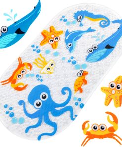 Baozun Antirutschmatte Badewanne rutschfest 71 * 38cm (Oktopus) Baozun Badewannenmatte Duschmatte rutschfest 71 * 38cm