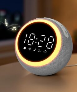 Smart Digital Wecker mit 25 Entspannungstönen für Erwachsene im Schlafzimmer - Nachtlicht und Schlummertaste inclus - We