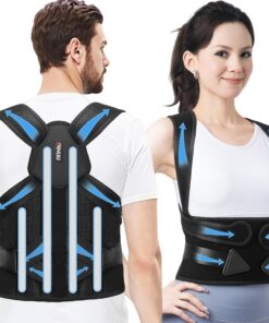 ZINUU Rückenstützgürtel Herren Damen - Haltungskorrektur - Verstellbar & Atmungsaktiv - 32"-36"