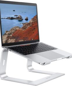 OMOTON Laptop Ständer Silber - Universal PC Riser mit Belüftung für 10-15,6 Zoll Laptops - Ergonomisch - passend für Mac