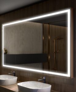 FORAM Led Badspiegel - Nach Maß hergestellt - Badezimmer - Moderne Design - 110x70 cm - ohne Rahmen