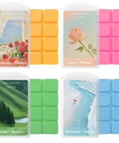 SCENTORINI Duftwachs Geschenkset Weihnachten, 4 Verschiedene Düfte x 70.9g Raumduft für Kerzen Wärmer SCENTORINI Duftwac