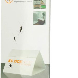 Knock Pest Control Silberfischchenfalle Delta - Giftfreies Pestizid - Ideal zum Fangen von Silber- und Papierfischen - K