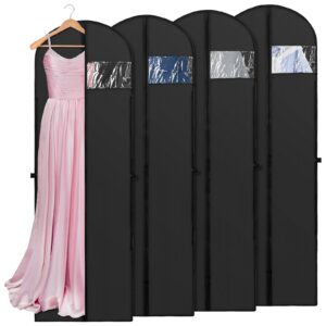 Atmungsaktive Kleidersäcke mit Reißverschluss, Staubdichte Kleidung Schutztasche, Garment Bag für Brautkleider