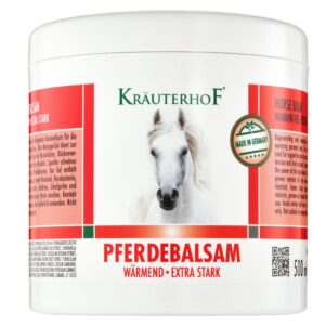 Kräuterhof Wärmesalbe Extra Stark – Durchblutungsfördernd für Gelenke & Muskeln, Massage-Gel mit Rosskastanie & Rotes We