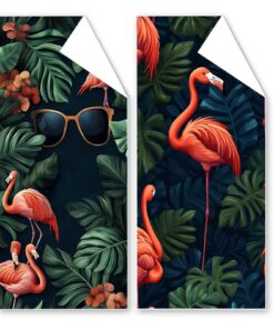 Strandtuch XXL 60x120 cm, Saugfähig, Schnell Trocknend, Sandfrei mit Tasche - Praktisches Mikrofaser-Handtuch Für Strand