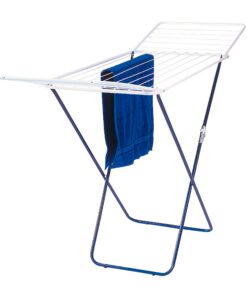 Axentia 251555 Flügelwäschetrockner - Farbig Sortiert, Kunststoff, 180 x 55 x 92 cm - Pulverbeschichtet Stahlrohr, Bekle