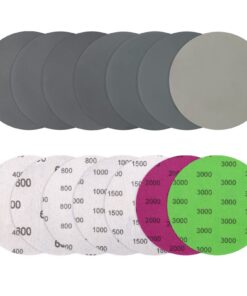 VIBRATITE 70 Stück 125mm Nass- und Trockenschleifscheiben Klettbandfixierter Runde Schleifpapier für Auto, Metall und Ho