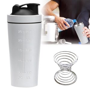 Edelstahl Protein Shaker 750ML: Proteinshake Flasche, Wellness Wasserbecher, Fitness Blender Bottle BPA Free