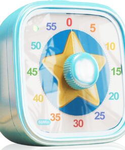 Visueller Timer für Kinder 60 Minuten Digital - Zeitmanagement für Klassenzimmer, Ofen, Training - Leisem Betrieb