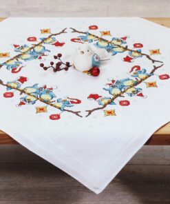 KAMACA Lustige Weihnachts Kreuzstich Stickset für Erwachsene (80x80 cm MD Stickpackung)